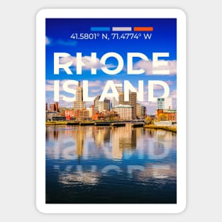 Rhode Island Travel Poster Sticker